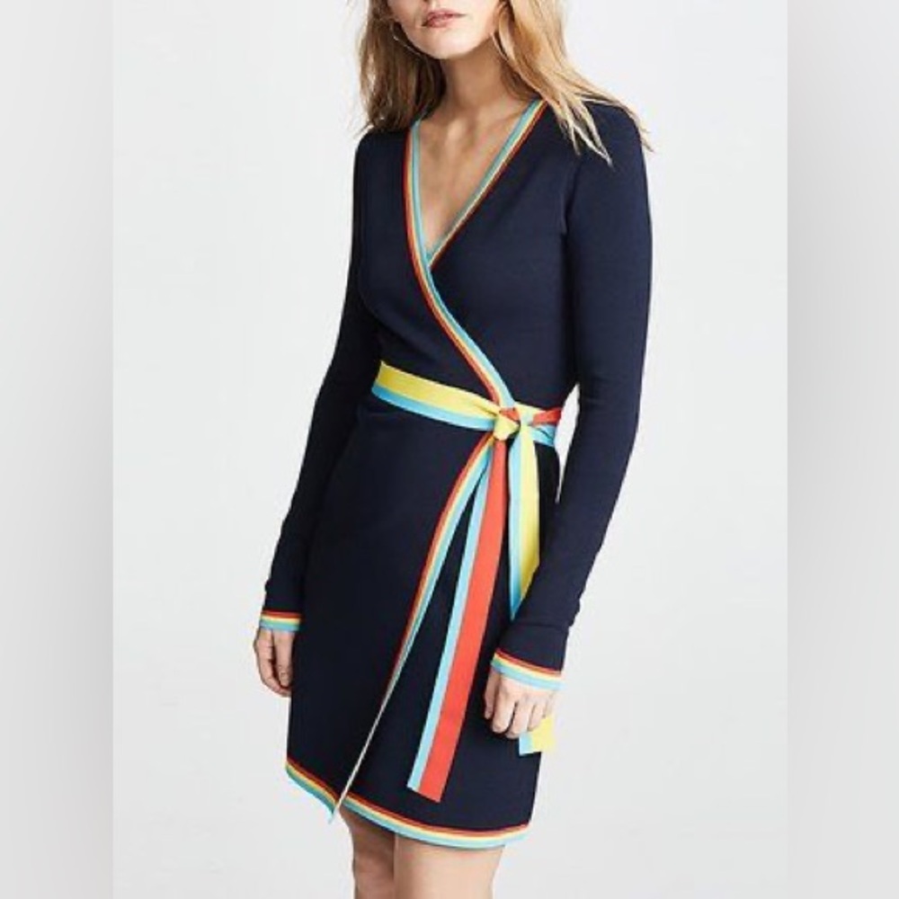 Diane Von Furstenberg Wrap Sweater Dress